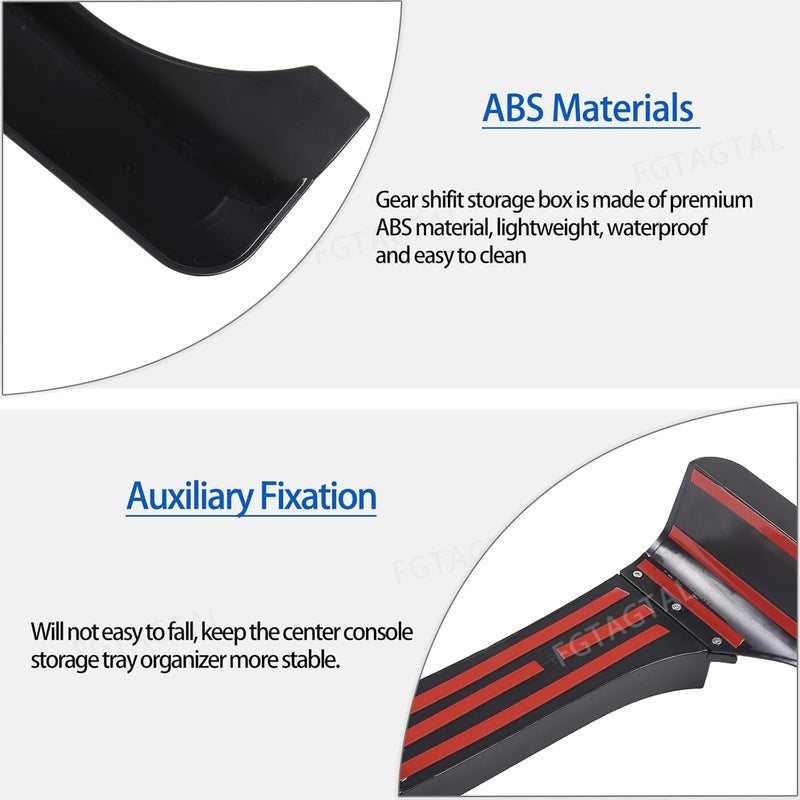 AUTOKAY Fgtagtal Gear Shift Organizer Tray for Toyota FJ Cruiser 2007-2021 - ABS Storage Box - Image 3