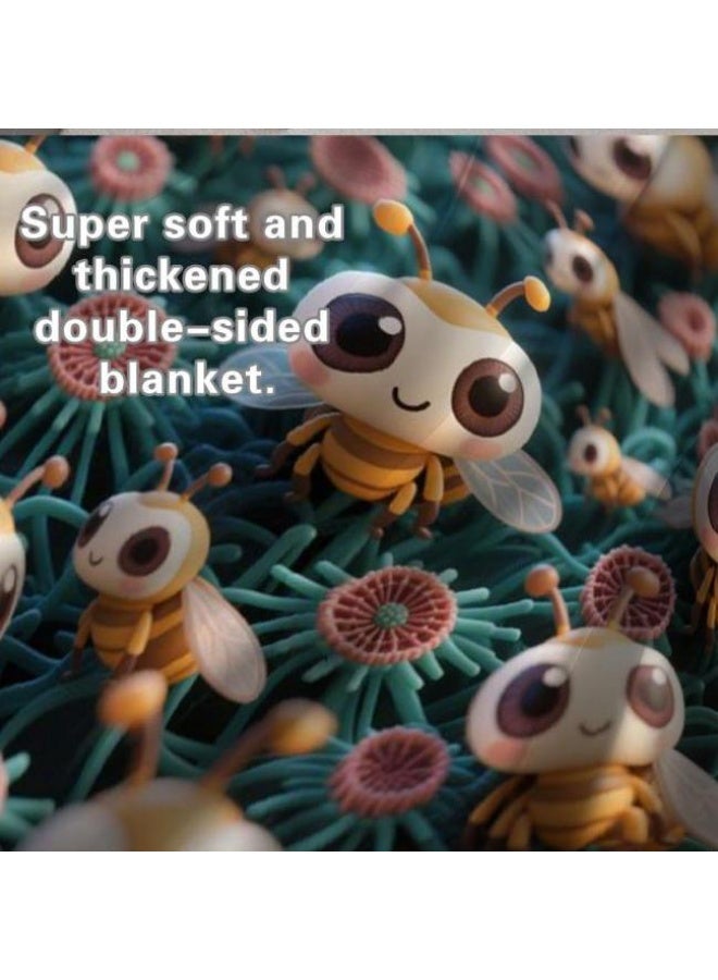 general Children's or student cartoon flannel thin blanket (warm and comfortable, suitable for sleep, games) 100cm*150cm - Image 3