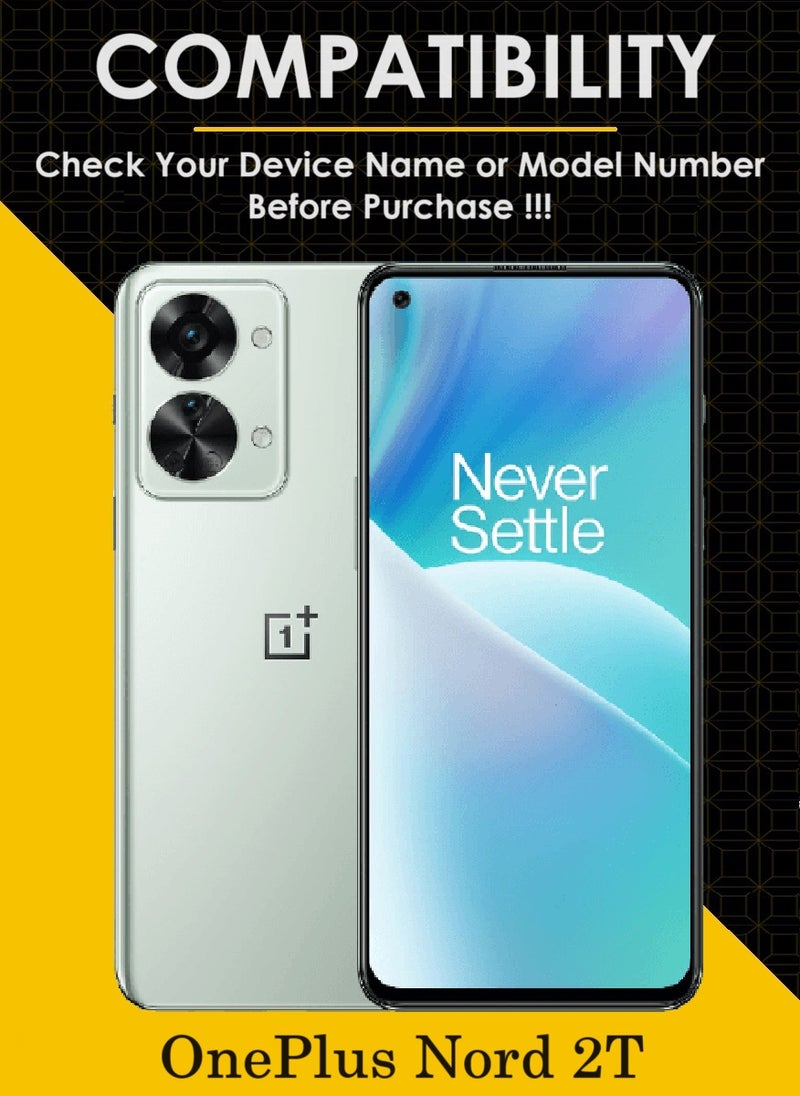 AINA حماية شاشة زجاجية مقسّاة 2 قطعة 5D مصممة لهاتف OnePlus Nord 2T تغطية كاملة من الحافة إلى الحافة ولصق كامل خالي من الفقاعات - Image 3