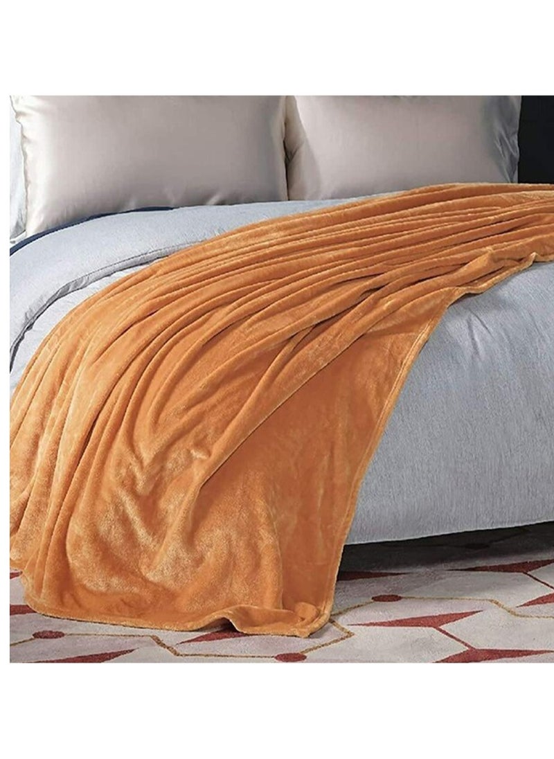T G H Flannel Fleece Single Size 160x220cm for All Season Fluffy Blanket Warm Bed Blanket Throw for Sofa & Bed Comfortable and Soft Blanket  - Image 2