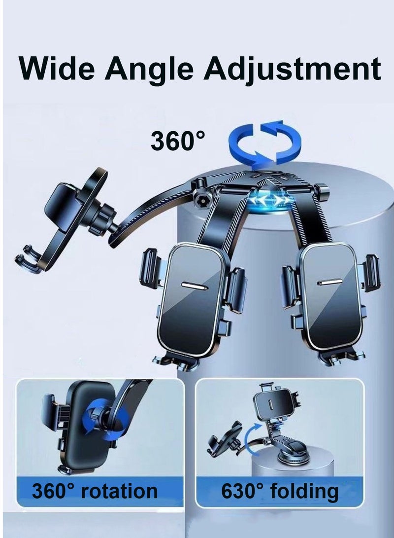 باور_لايف حامل هاتف السيارة K04 | حامل هاتف السيارة Magsafe، حامل سيارة فائق الثبات مع كوب شفط قوي مناسب للوحة القيادة/الزجاج الأمامي/فتحة التهوية، مناسب للهواتف الذكية مقاس 4.5-7 بوصة، iPhone 16/15 Series/Galaxy S24 S23/Xiaomi والمزيد - Image 2