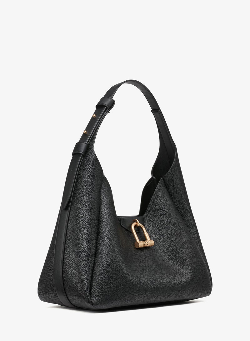 دكني حقيبة كتف كارلي بشعار مفصل - Image 4