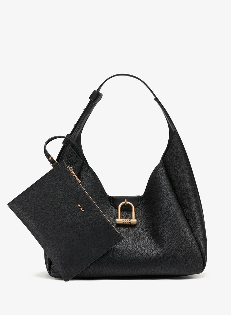 دكني حقيبة كتف كارلي بشعار مفصل - Image 1