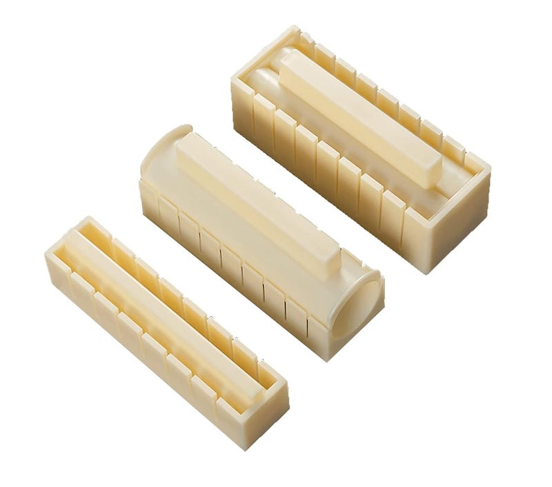 VIHAX Sushi Making Kit - 10 Pieces Sushi Maker Set Sushi Rolls Rice Press Mold Sushi Maker Kitchen Supplies Cake Roll Mold Mould (Round Mold) - Image 1