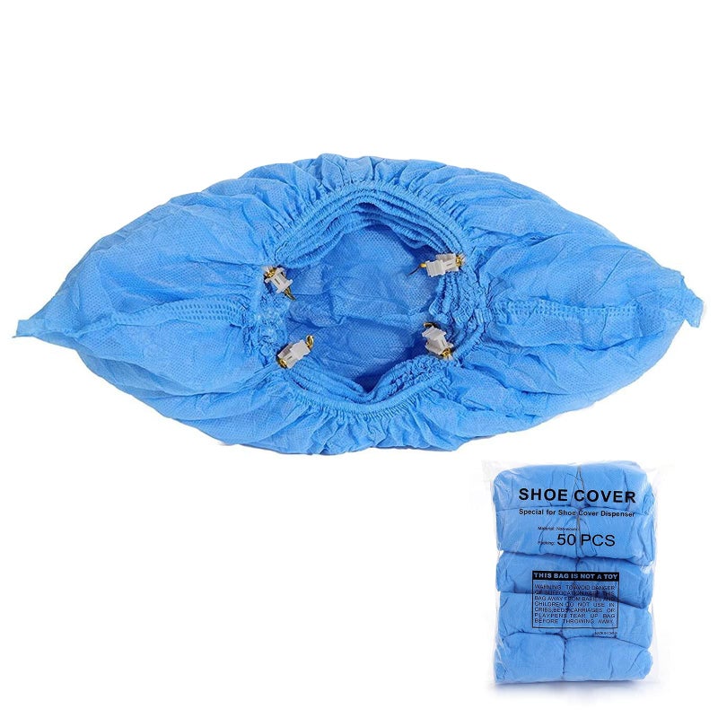 BeiLan TBuckle Shoe Cover Refills for Automatic Shoe Cover Dispenser MachineWaterproof Shoe Cover Non Slip 50 Pcs - Image 2