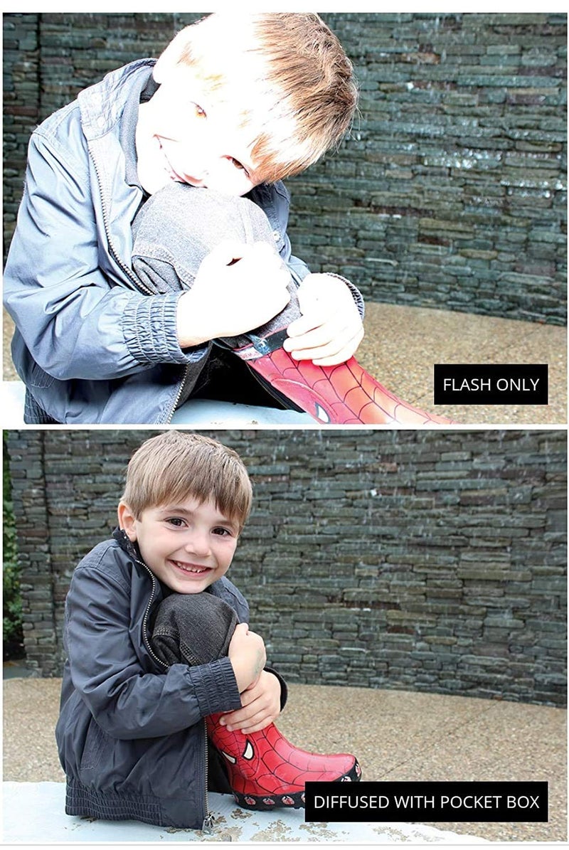 VTS Camera Speedlite Flash Softbox and Silver/White Card Reflector Diffuser Kit for All Type DSLR Cameras Flashes Indoor Outdoor Photo Video Studio Shooting Photography - Image 2