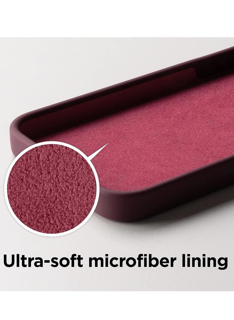 راكسوم [3 في 1] غطاء حماية لهاتف iPhone 15 Plus مع واقي شاشة من الزجاج المقوى 9H، غطاء حماية فاخر من السيليكون السائل المقاوم للصدمات، غطاء هاتف نحيف لهاتف iPhone 15 Plus (2023) (iphone 15 Plus، أحمر) - Image 5