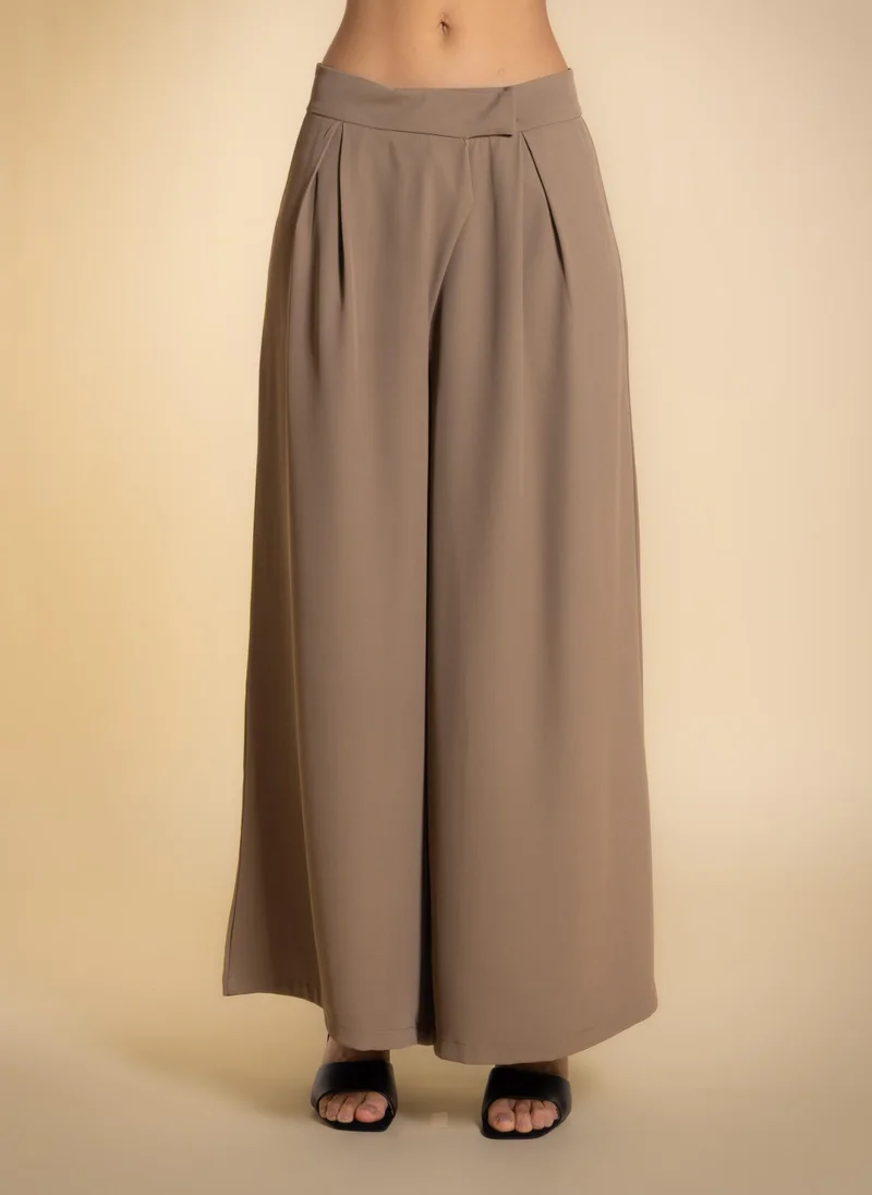 شايبس PLEATED WIDE LEG TROUSERS