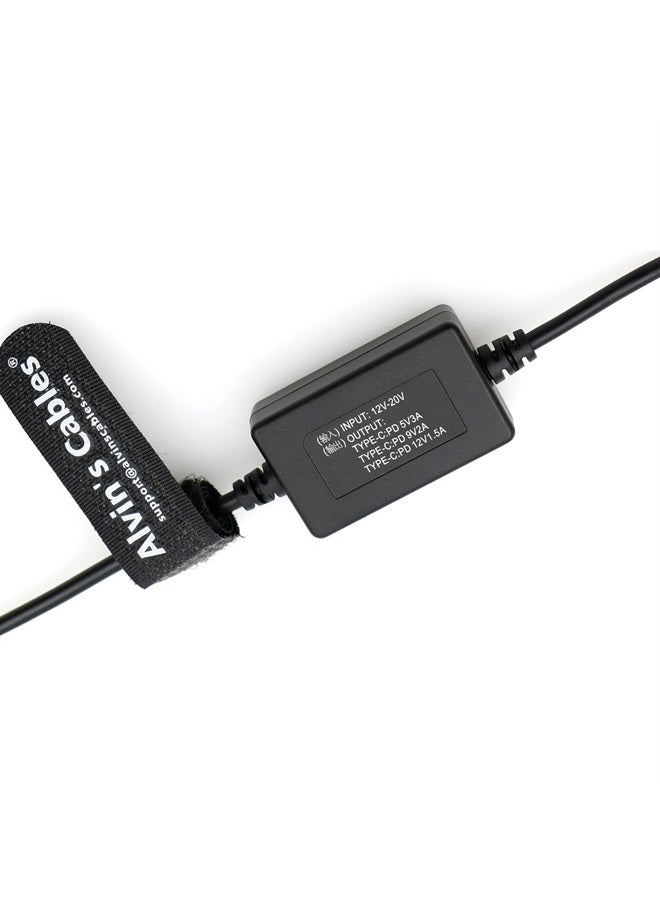 Alvin's Cables كابل طاقة USB-C نوع C PD إلى D-tap 5V 3A| 9V 2A| 12V 1.5A كابل شحن سريع للكاميرا 60CM| 23.6 بوصة - Image 3