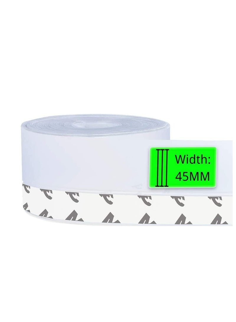 Silicone Seal Strip and Weather Stripping with Self Adhesive for Bottom of Doors Door Draft Stopper 3M Weather Stripping Door Bottom Gap Replacement Strip Roll Soundproof 45MM. - Image 1
