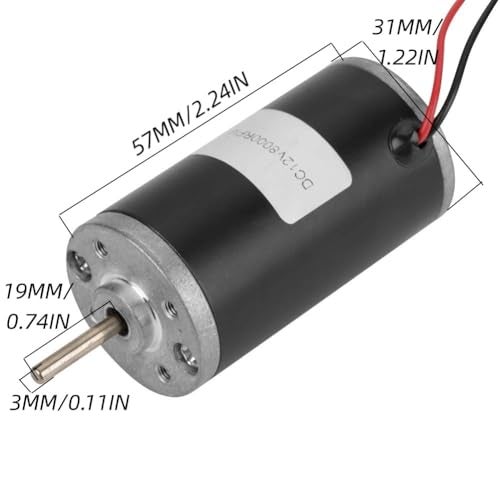 Hilitand Permanent Magnet Motors, 31ZY High Speed CW/CCW Permanent Magnet DC Motor for DIY Generator(12V8000RPM) - Image 5