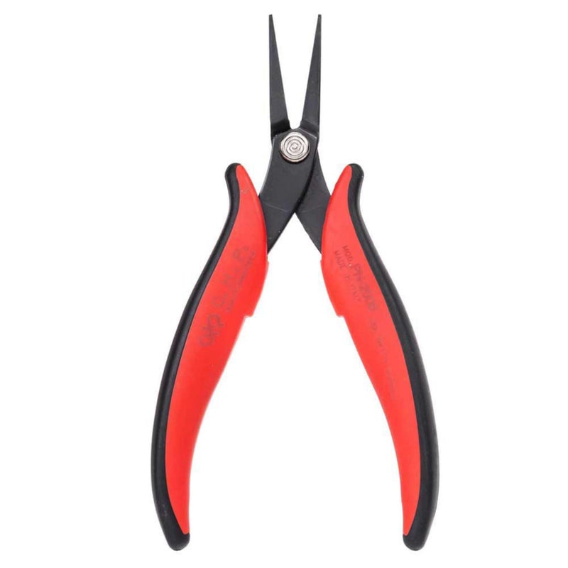 Hakko CHP PN2008 LongNose Pliers Flat Nose Flat Outside Edge Smooth Jaws 32mm Jaw Length 3mm Nose Width 3mm Thick Steel Orange