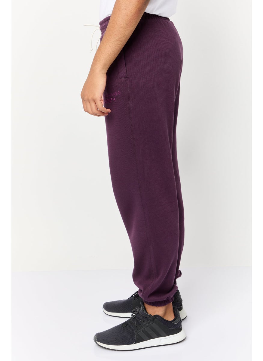 PUMA Men Relaxed Fit Outdoor Sweatpants, Purple  - Image 3