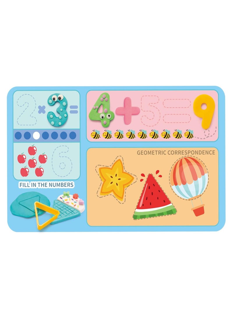 TOY GARDEN Mathematics and Shape Learning Color Dough Set for Kids Ages 3+, Educational Play Dough Kit with Numbers, Shapes, and Creative Tools, Perfect for Early Math Skills, Imagination, and Fun Learning  - Image 2
