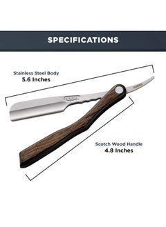Feather Feather Artist Club SS Wood Folding Straight Razor  - Image 5