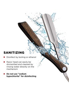 Feather Feather Artist Club SS Wood Folding Straight Razor  - Image 3