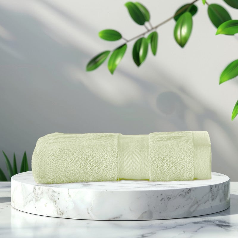 Rest منشفة وجه 1PC 100% قطن 30x30 سم ، 12x12 بوصة بلون أخضر نعناعي ناعمة وعالية الامتصاص بجودة فائقة - Image 2