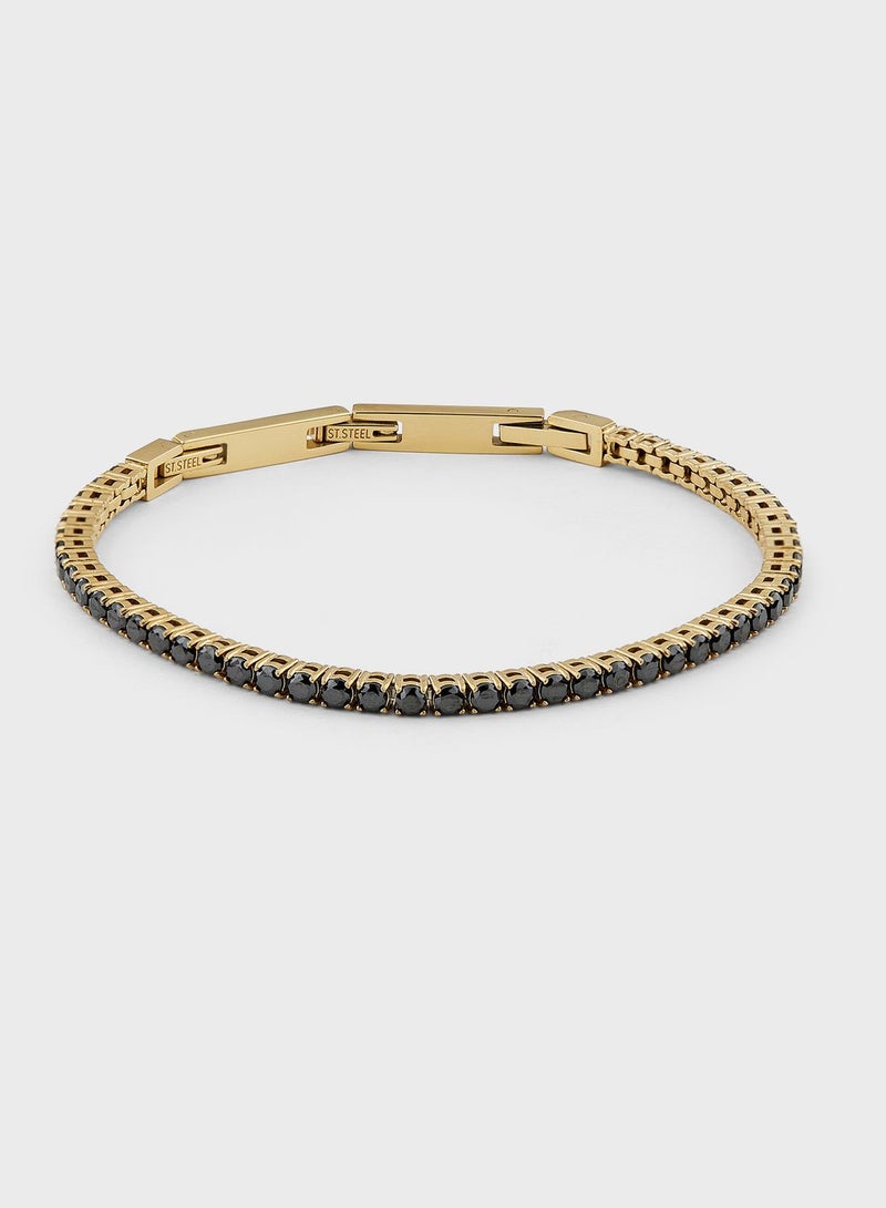 GUESS Casual Logo Buckle Bracelet - Image 1