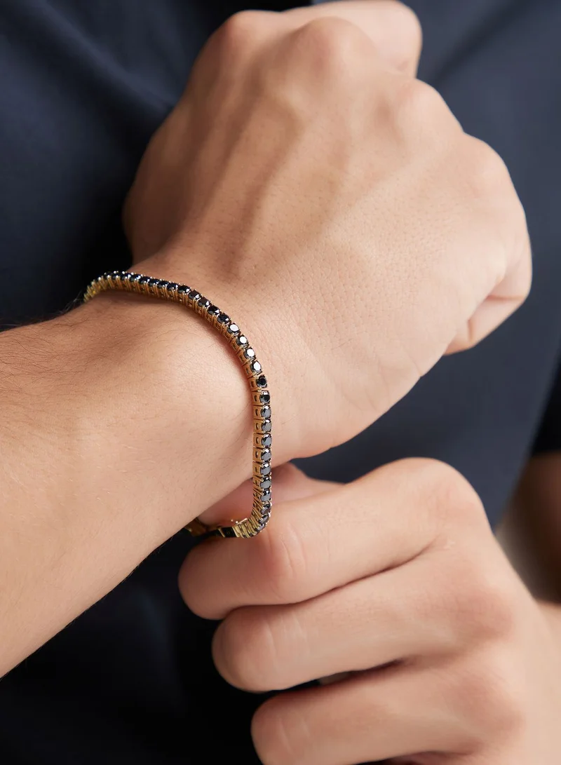 GUESS Casual Logo Buckle Bracelet