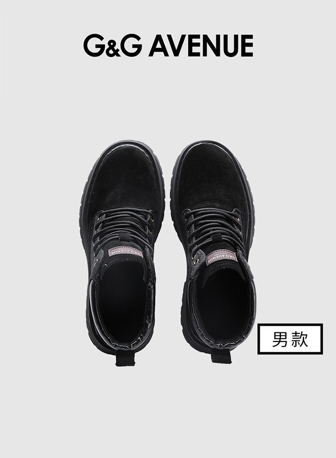 G&G AVENUE Men outdoor ankle boots Martin boots Men high top boots Thick soled autumn and winter men boots Snow boots Men Martin boots - Image 2