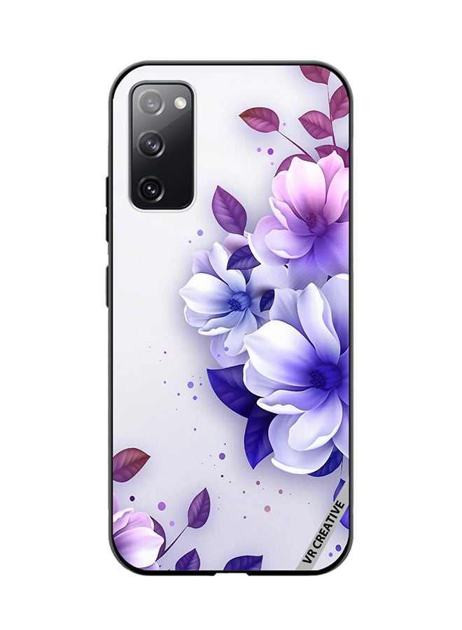 VR CREATIVE غطاء حماية لهاتف سامسونج جالاكسي S20 FE 5G بتصميم زهور متعدد الألوان - Image 1