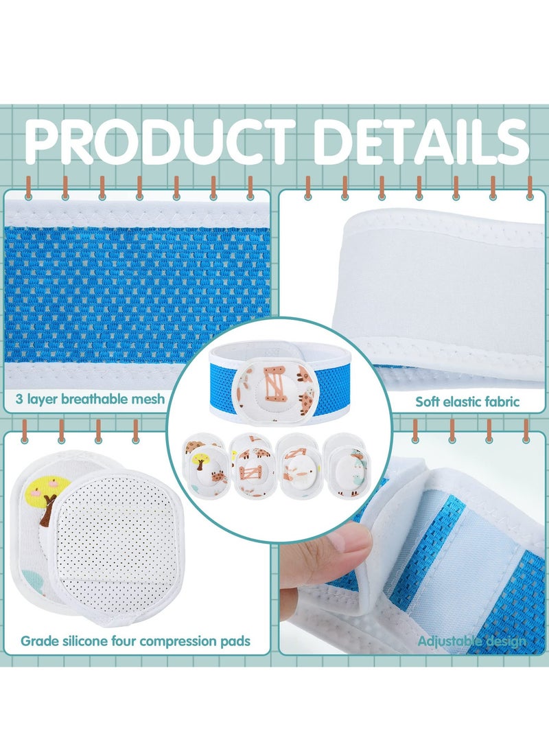 SYOSI Umbilical Hernia Belt Baby, 2 Sets Belly Button Band Infant Newborn Belly Support Band, Adjustable Wrap Baby Abdominal Binder Umbilical Truss Cord for Newborn Baby Children Kids Support, Baby Type - Image 3