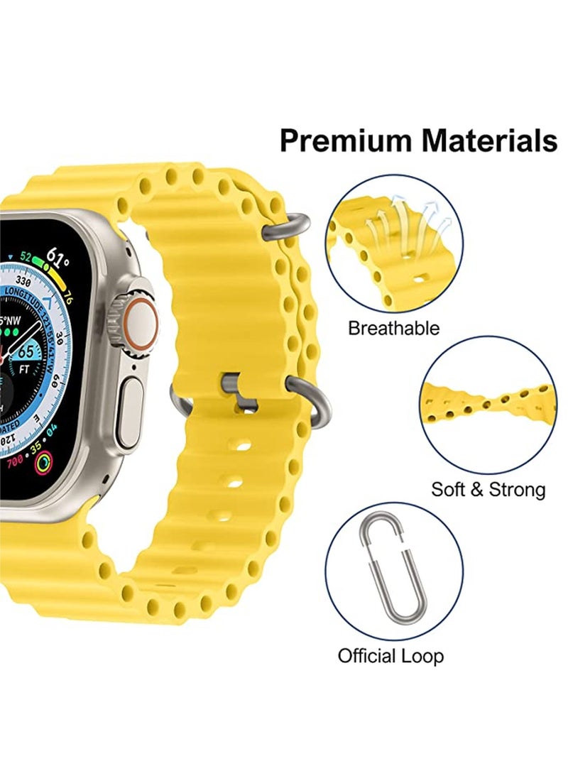 ZOOMEE - Silicone Band Compatible with Apple Watch Band 38mm 40mm 42mm 44mm 41mm 45mm 49mm,Women Slim Hollow-Out iWatch Sport Wristband with Classic Clasp for iWatch Ultra - Image 1