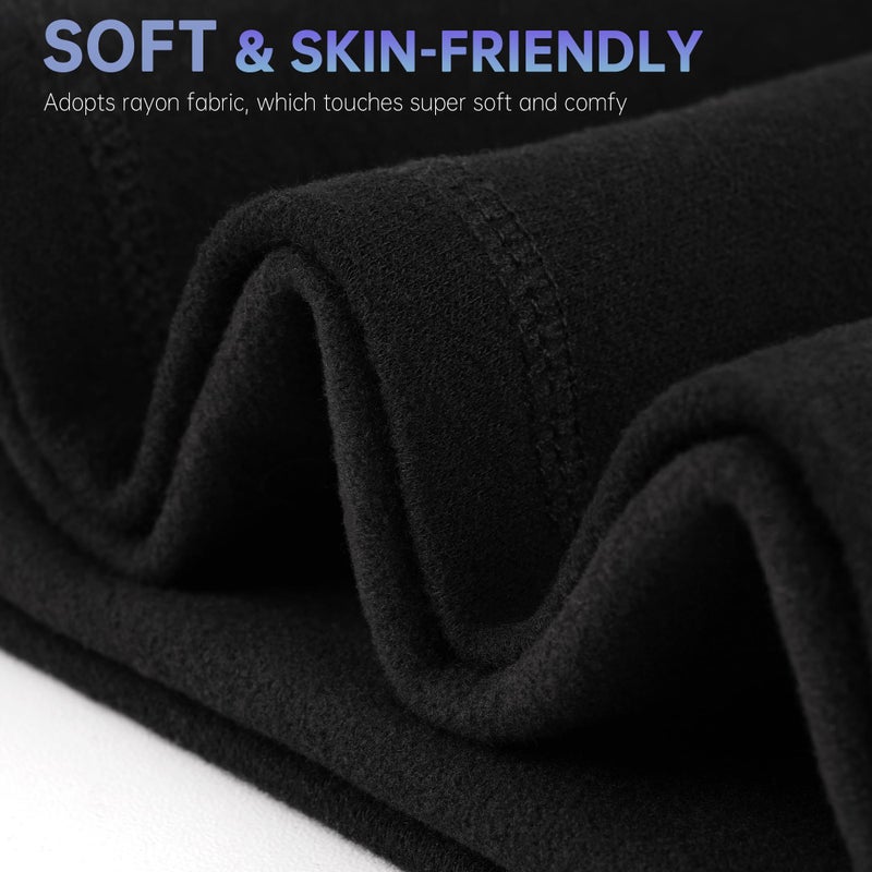 EXski Winter Neck Gaiter Warmer, Soft Fleece Face Mask Scarf for Cold Weather Skiing Cycling Outdoor Sports 2 Packed - Image 2