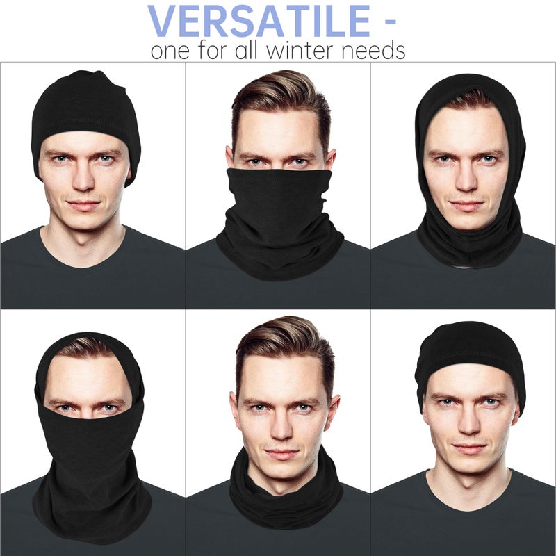 EXski Winter Neck Gaiter Warmer, Soft Fleece Face Mask Scarf for Cold Weather Skiing Cycling Outdoor Sports 2 Packed - Image 4