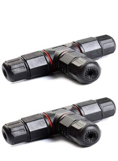 KASTWAVE 2pcs 3 Way Junction Box Connector IP68 Waterproof Electrical Junction Box Connector for 5mm- 10mm Cable Range  - Image 1