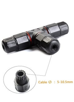 KASTWAVE 2pcs 3 Way Junction Box Connector IP68 Waterproof Electrical Junction Box Connector for 5mm- 10mm Cable Range  - Image 2