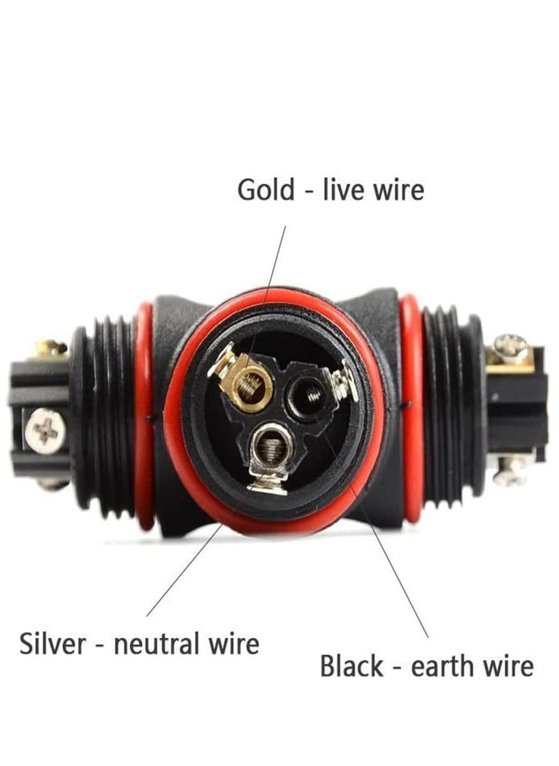 KASTWAVE - 2pcs 3 Way Junction Box Connector IP68 Waterproof Electrical Junction Box Connector for 5mm- 10mm Cable Range - Image 1