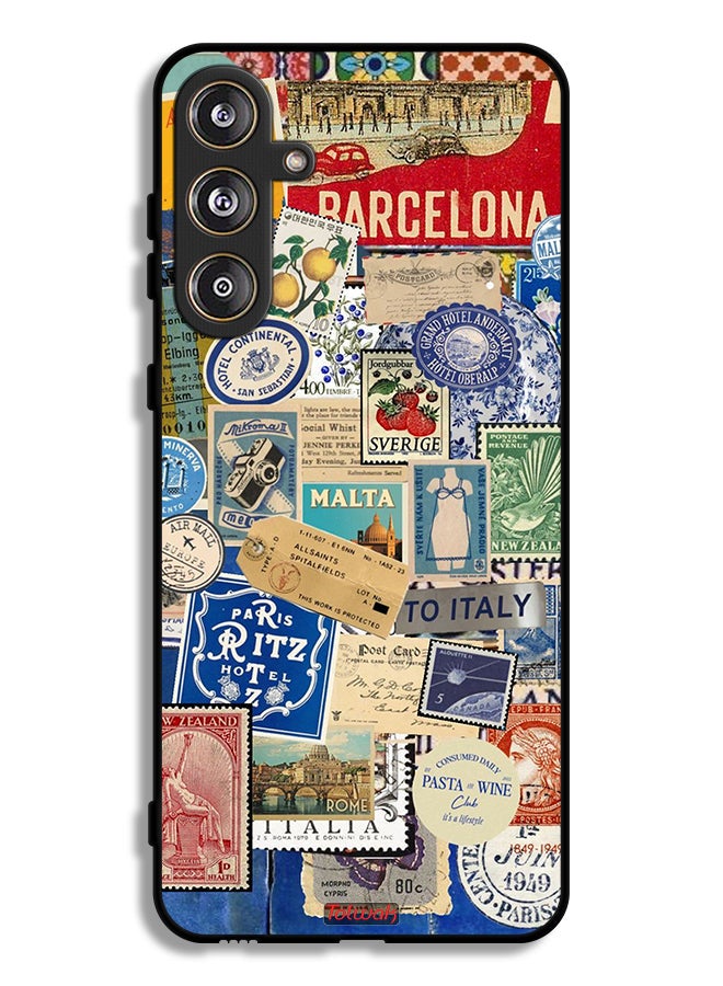 Tolwak Samsung Galaxy F55 5G Protective Case Cover Stickers Of Different Cities - Image 1