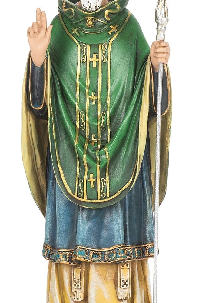 Joseph's Studio Renaissance Collection St. Patrick Figurine - 10.5" Religious Statue - Image 1
