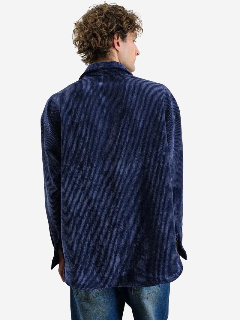 GIESTO Oversized Velvet Shirt - Image 4
