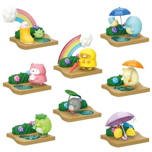 Re-Ment ReMent Sumikko gurashi Walking on a Rainy Day Blind Box Includes 1 of 8 Collectible Mini Figurines Fun and Versatile Decoration - Image 1