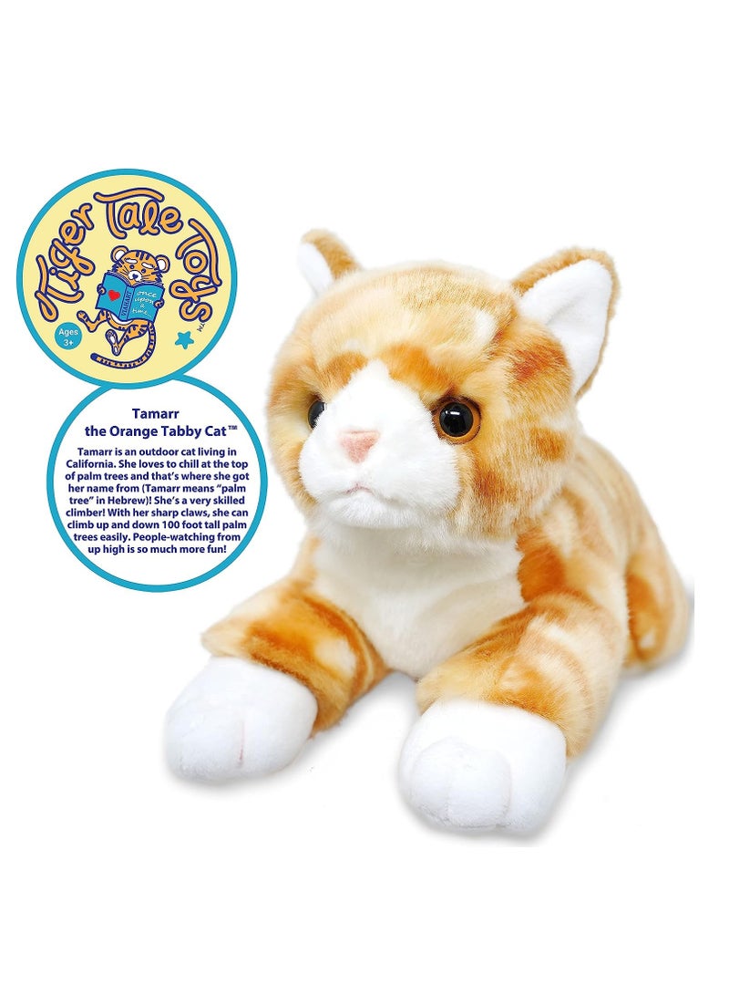 فياهارت فيهارت تمار القط البرتقالي الناعم لعبة محشوة للأطفال | حيوانات محشوة قابلة للعناق | ألعاب منفوخة للأطفال، الأطفال الصغار | قماش بوليستر | حشو بولي بروبيلين | العمر الموصى به 3+ - Image 3