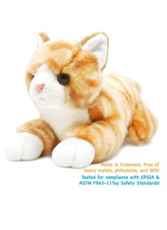 VIAHART Viahart Tamarr the Orange Tabby Cat Soft Plush Toy for Kids | Huggable Stuffed Animals| Fluffy Toys for Baby, Children, Toddler | Polyester Fabric | Polypropelene Filling | Recommended Age 3+  - Image 5