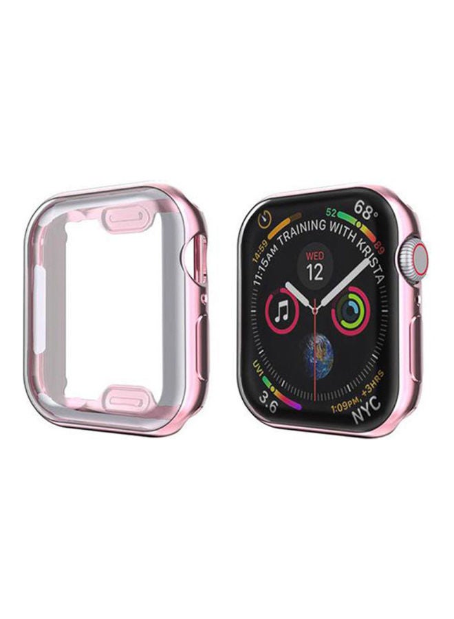 NIBEMINENT Suitable Protective Case TPU For Apple Watch 6 44MM Pink  - Image 1