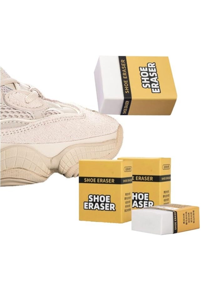 Generic 2Pcs Shoe Care Cleaning Eraser Portable Shoe Brush Stain Remover Eraser, No Water Needed, Easy Carry and Store, for Clean Sneakers, Shoes, Boots  - Image 1