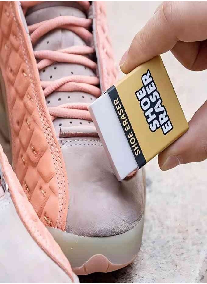 Generic 2Pcs Shoe Care Cleaning Eraser Portable Shoe Brush Stain Remover Eraser, No Water Needed, Easy Carry and Store, for Clean Sneakers, Shoes, Boots  - Image 2