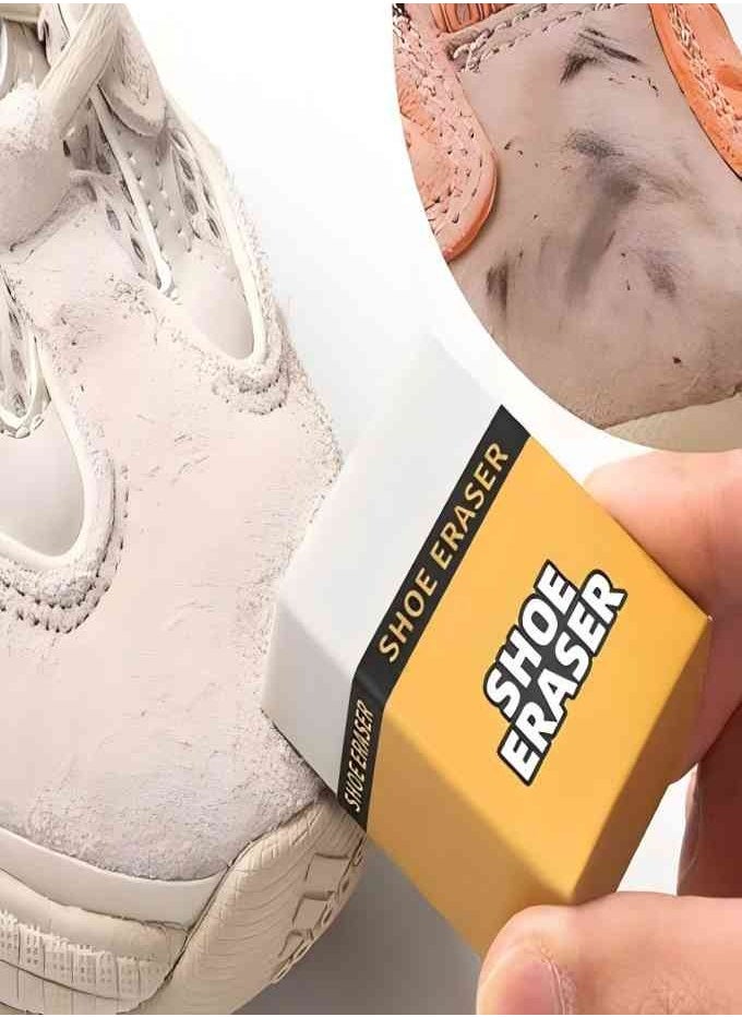 Generic 2Pcs Shoe Care Cleaning Eraser Portable Shoe Brush Stain Remover Eraser, No Water Needed, Easy Carry and Store, for Clean Sneakers, Shoes, Boots  - Image 4