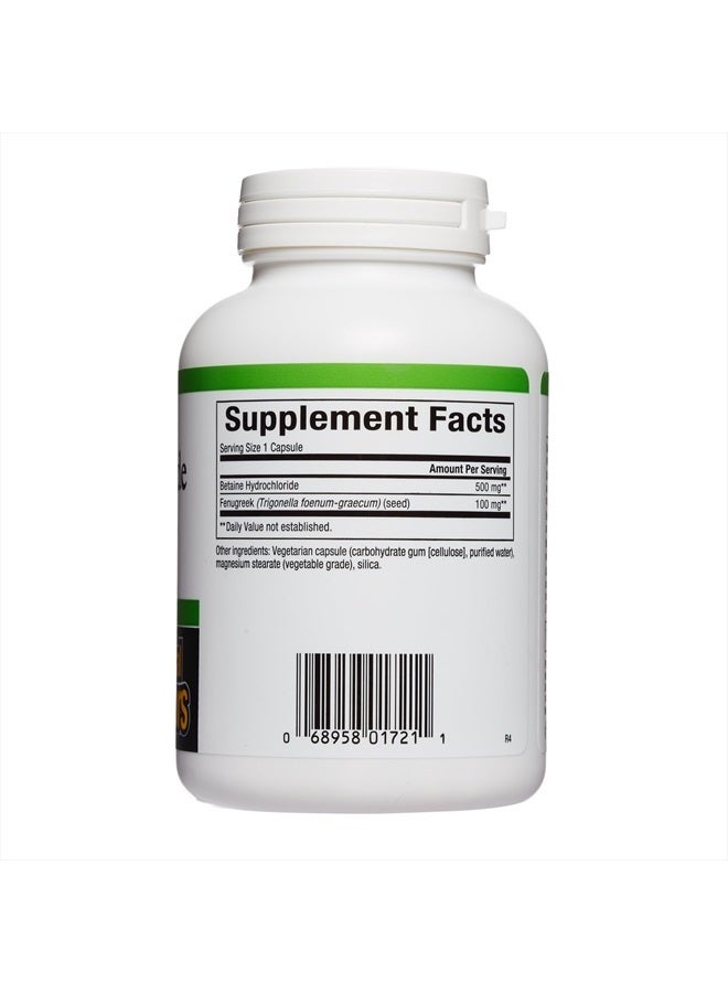natural Factors , Betaine HCL 500 mg, Supports Healthy Digestion and a Healthy Microbiome, 180 capsules (180 servings) - Image 2