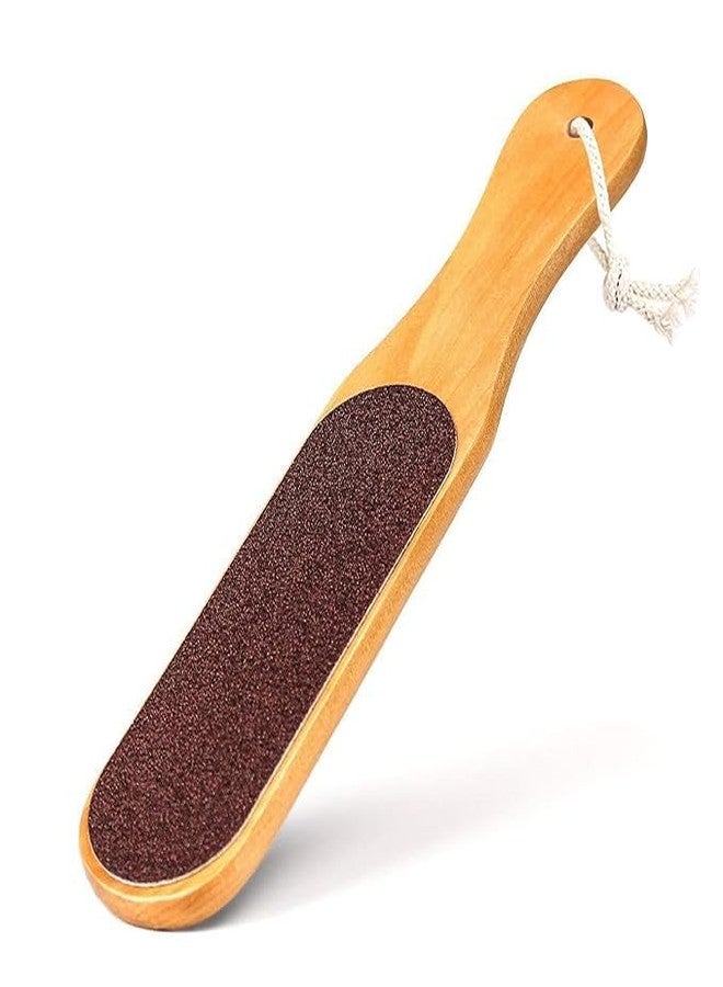 Luxuria Wooden Foot File with Dual-Sided Surface, Callus and Dead Skin Remover Pack Of 2 - Image 1