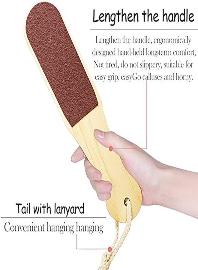 Luxuria Wooden Foot File with Dual-Sided Surface, Callus and Dead Skin Remover Pack Of 2 - Image 2