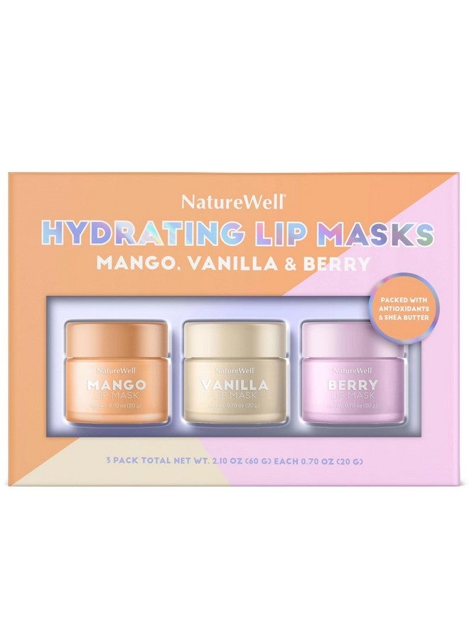 NATURE WELL Naturewell Hydrating Lip Masks Mango Vanilla & Berry 0.70 Ounce (Pack Of 3) - Image 1