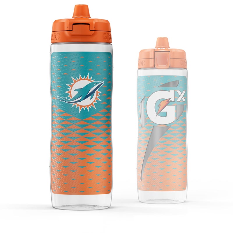 Gatorade Gx NFL Non-Slip Squeeze Bottles, 30 fl oz, Gx Hydration System - Image 1