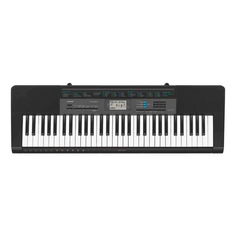 CASIO CTK-2550 لوحة مفاتيح محمولة بـ 61 مفتاح، أسود، لوحة مفاتيح CTK2500 - Image 1