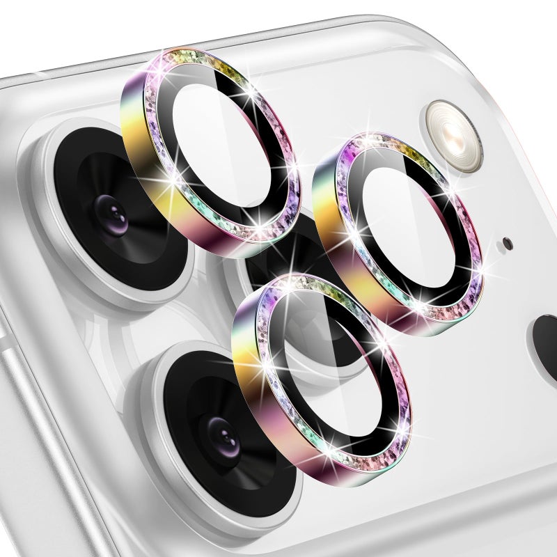 Tensea Camera Lens Protector Compatible for iPhone 17 Pro Max/17 Pro, Metal Aluminum Alloy Tempered Glass Cover Camera Screen Protector Accessories, Case Friendly - Image 1