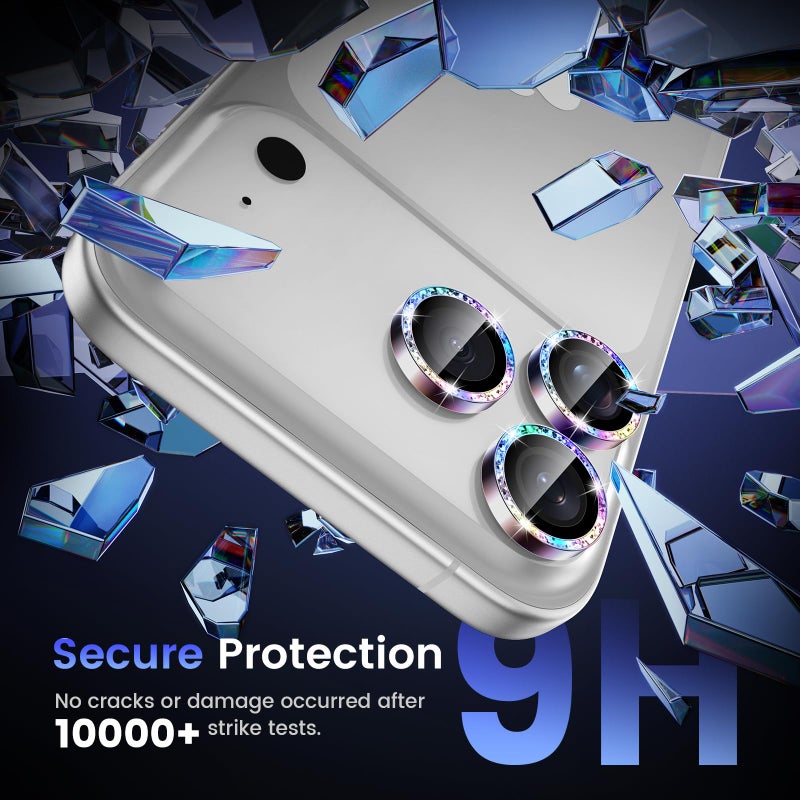Tensea Camera Lens Protector Compatible for iPhone 17 Pro Max/17 Pro, Metal Aluminum Alloy Tempered Glass Cover Camera Screen Protector Accessories, Case Friendly - Image 5